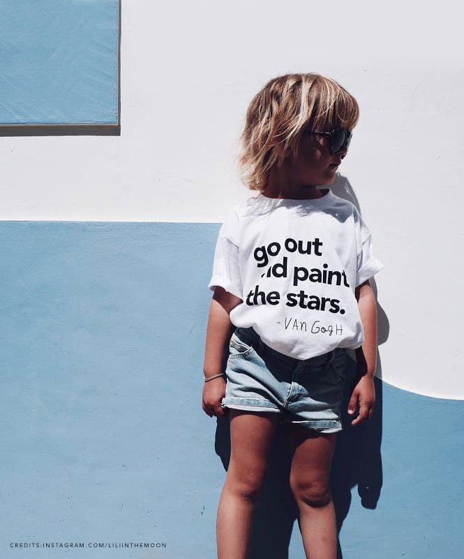 Go out and paint the stars - T-shirts Catita illustrations