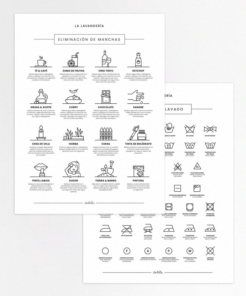 Pack Lavandaria - Posters Catita illustrations