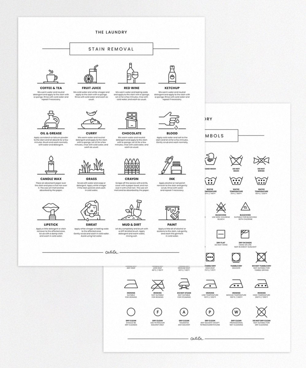 Pack Lavandaria - Posters Catita illustrations