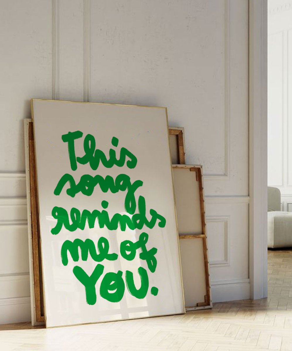 This song reminds me of you - Posters Catita illustrations