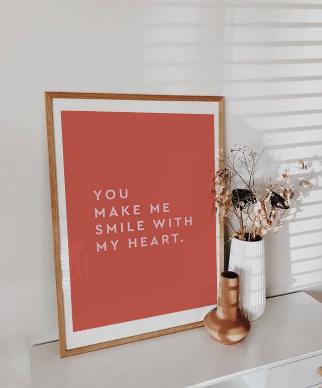 You make me smile with my heart - Posters Catita illustrations
