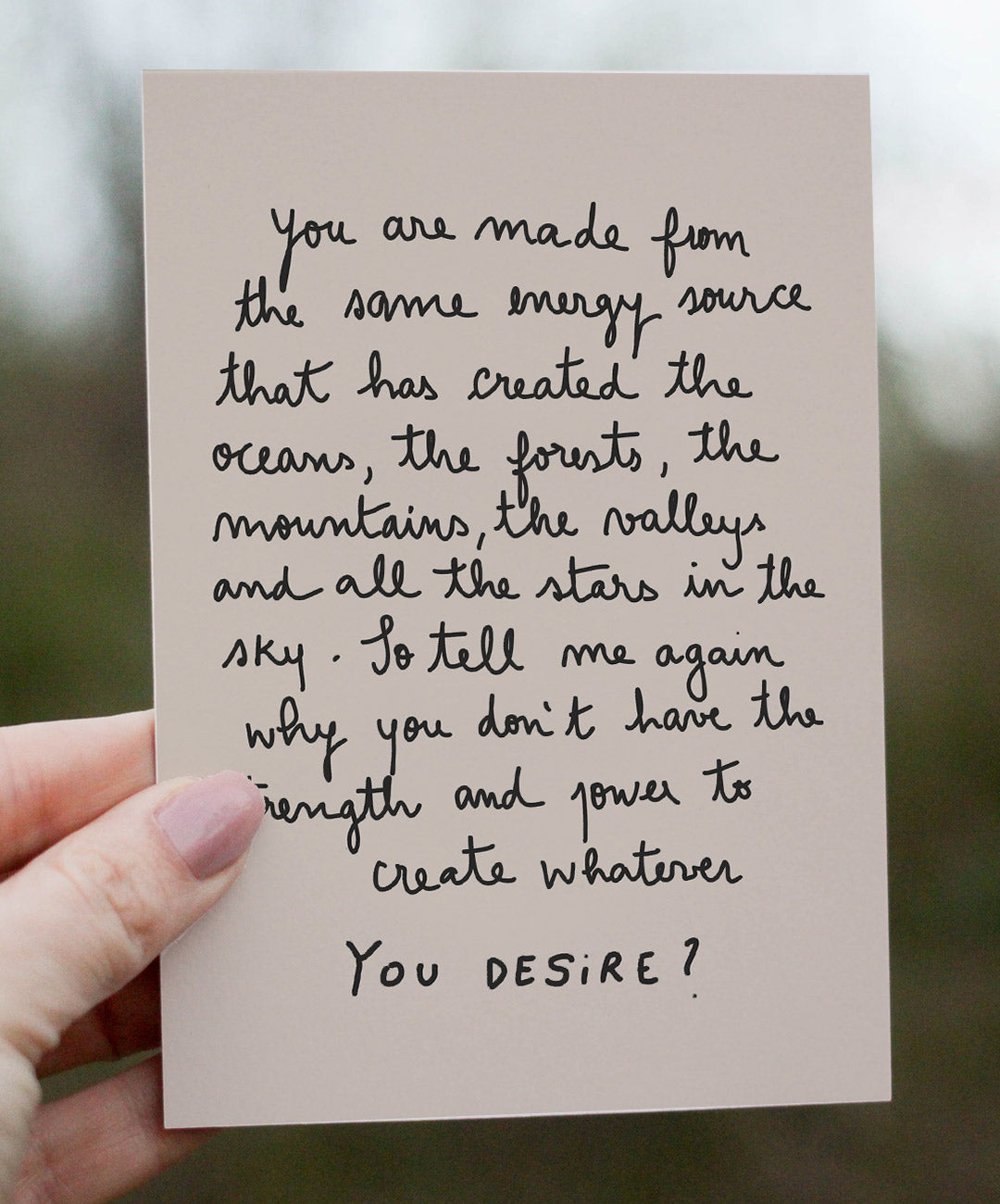 You Desire Postcard