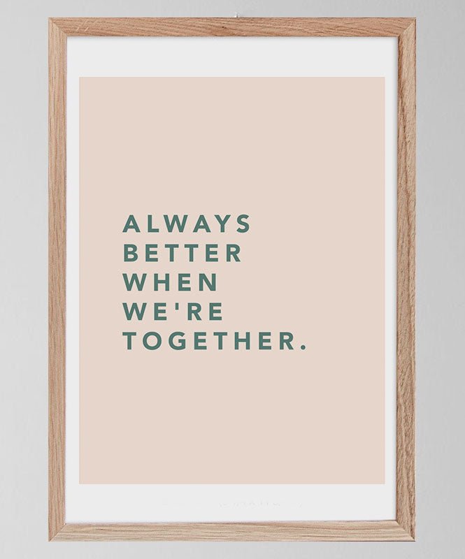 Always better when we're together - Posters Catita illustrations