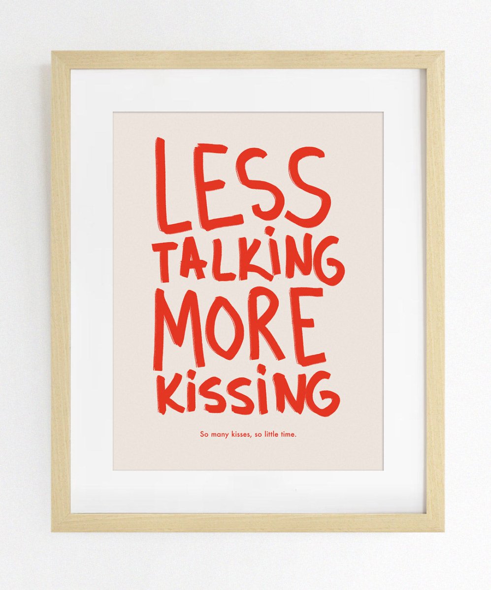 Less Talking, More Kissing - Posters Catita illustrations