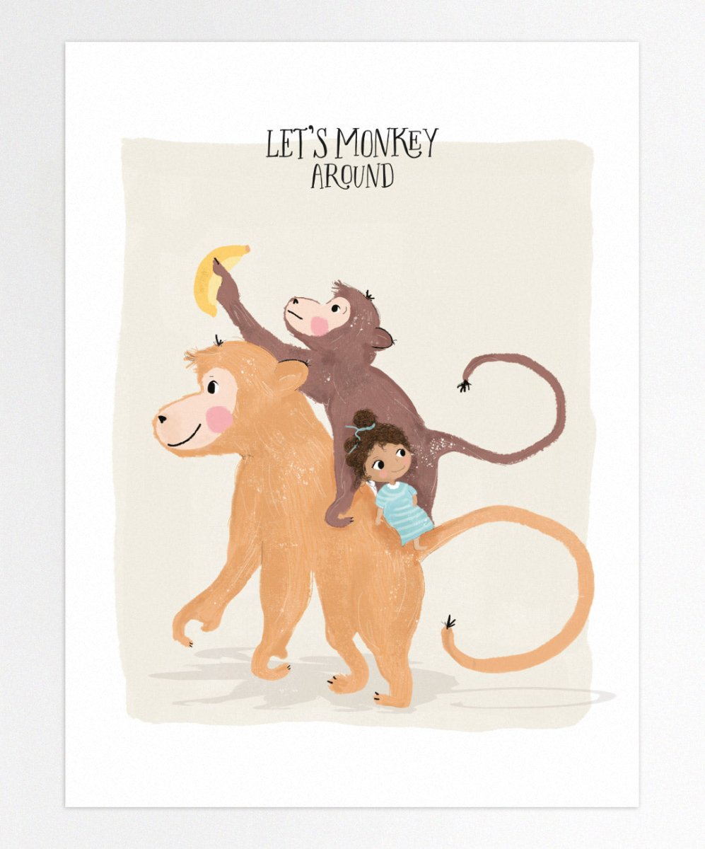 Let's Monkey Around - Posters Catita illustrations