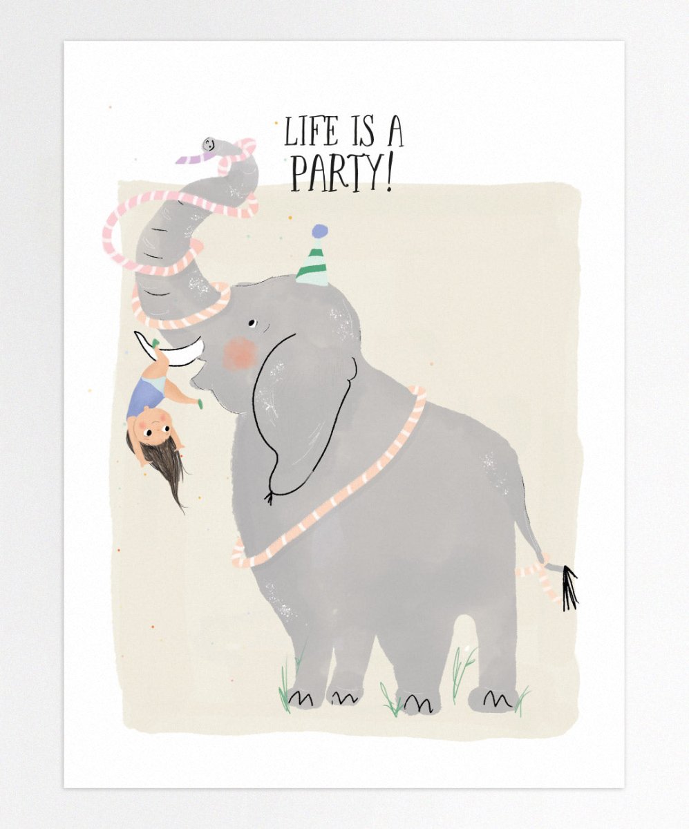 Life is a Party - Posters Catita illustrations