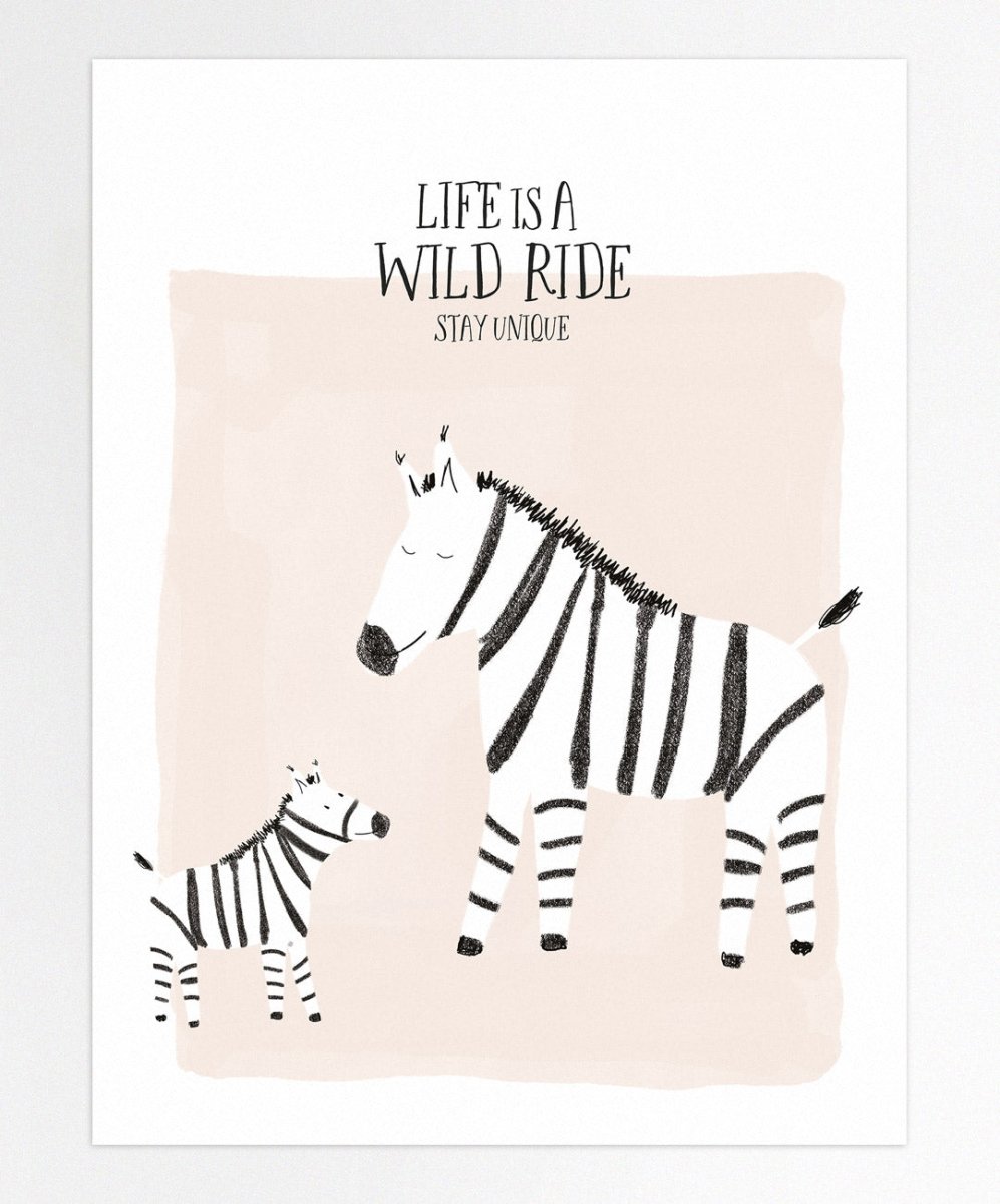 Life is a wild ride, stay unique - Posters Catita illustrations