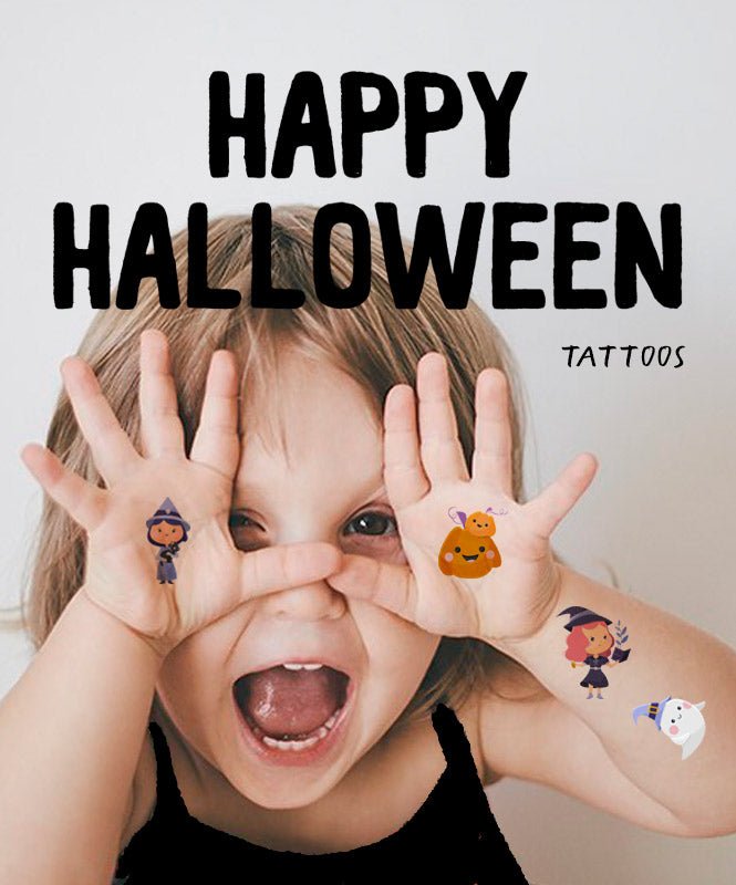 Pack Tatuagens Happy Halloween - Tatuagens Temporárias Catita illustrations