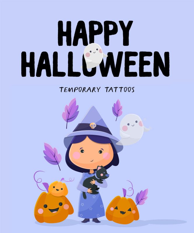 Pack Tatuagens Happy Halloween - Tatuagens Temporárias Catita illustrations