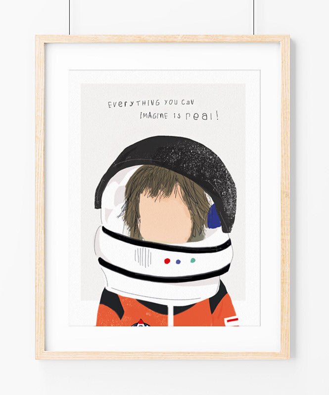 Poster Cabeça de Astronauta - Posters Catita illustrations