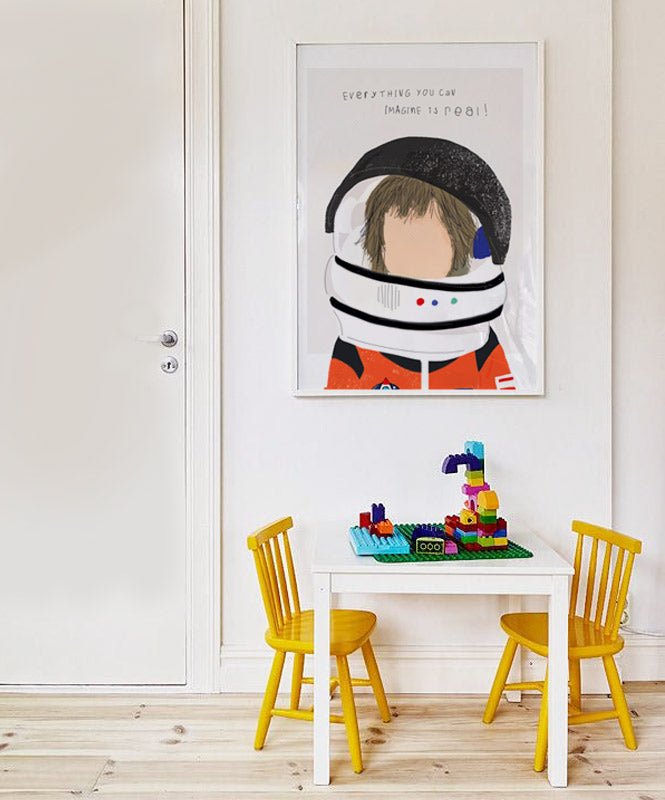 Poster Cabeça de Astronauta - Posters Catita illustrations
