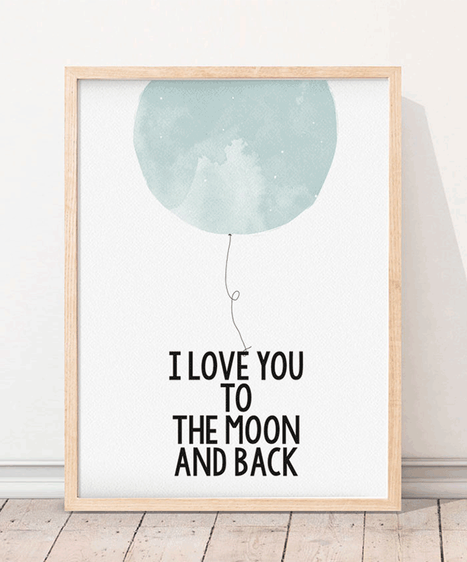Poster To the Moon - Posters Catita illustrations
