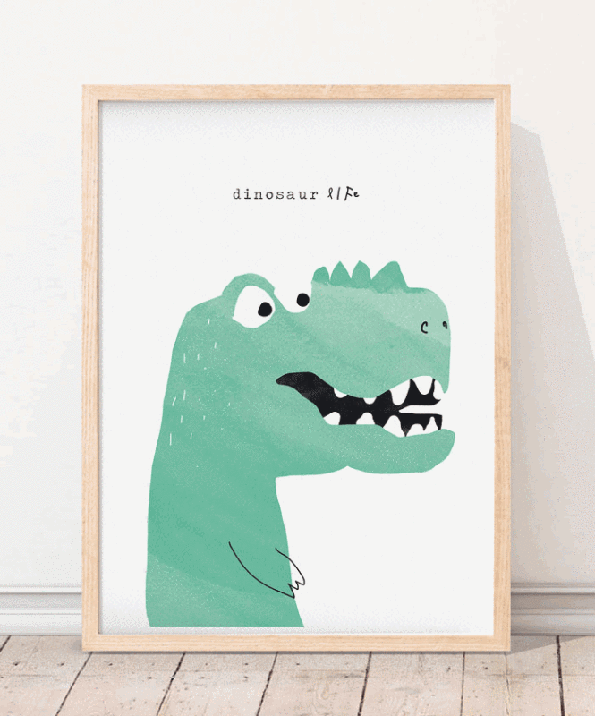 Poster Vida de dinossauro - Posters Catita illustrations
